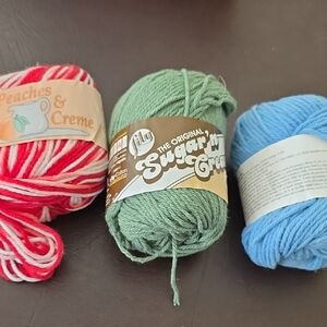 Lily Sugar'n Cream Sage Green Cotton Yarn Skein